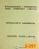 Standard Modern Tool-Standard Modern Tool Model 1760 & 1780, lathe Operations Electric & Parts Manual-1760-1780-02